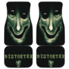 Horror Movie Distorter Monster Face Blue Theme Car Floor Mats