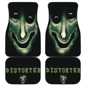 Horror Movie Distorter Monster Face Blue Theme Car Floor Mats