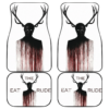 Horror Movie Eat The Rude Human With Deer Antler Car Floor Mats NT082404