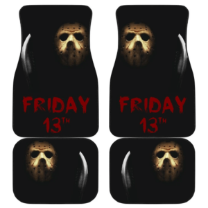 Horror Movie Friday The 13th Jason Voorhees Mask In The Dark Car Floor Mats NT082406
