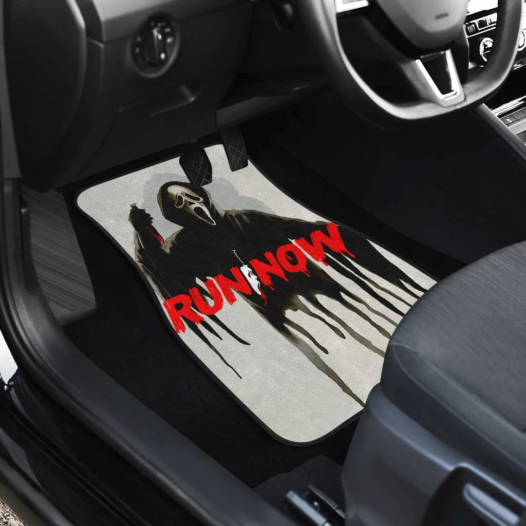 Horror-Movie-Ghost-Face-Run-Now-Car-Floor-Mats-2