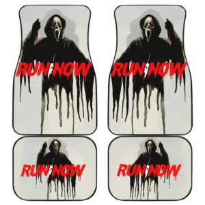 Horror Movie Ghost Face Run Now Car Floor Mats