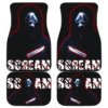 Horror Movie Ghost Face With Knife Scream Car Floor Mats