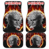 Horror Movie Hellraiser Pin Head Fire Circle Chains Background Car Floor Mats