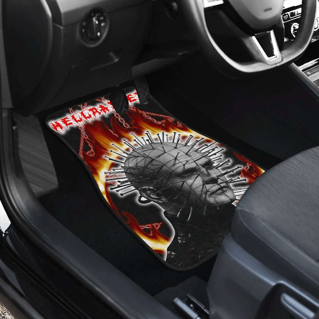 Horror-Movie-Hellraiser-Pin-Head-Fire-Circle-Chains-Background-Car-Floor-Mats-2