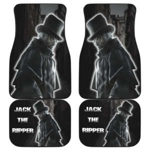 Horror Movie Jack The Ripper In City Black White Car Floor Mats
