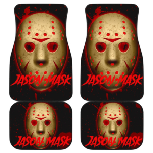 Horror Movie Jason Mask Bloody Car Floor Mats