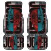 Horror Movie Joker Text Half Batman Half Joker Face Car Floor Mats