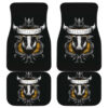 Hufflepuff Logo in black theme Car Floor Mats 191023