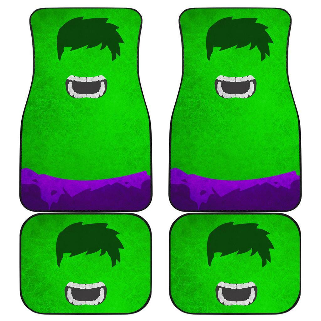 Hulk Logo Green theme Car Floor Mats 191023 Hulk Logo Green theme Car Floor Mats 191023