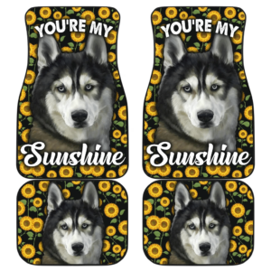 Husky Dog You’re My Sunshine Sunflower Car Floor Mats H081320