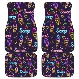 Icecream Front And Back Car Mats