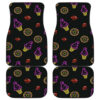 Icream And Donut Neon Symbols Custom in black theme Car Floor Mats 191023