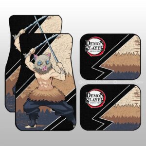Inosuke Car Floor Mats Custom Demon Slayer Anime Car Accessories