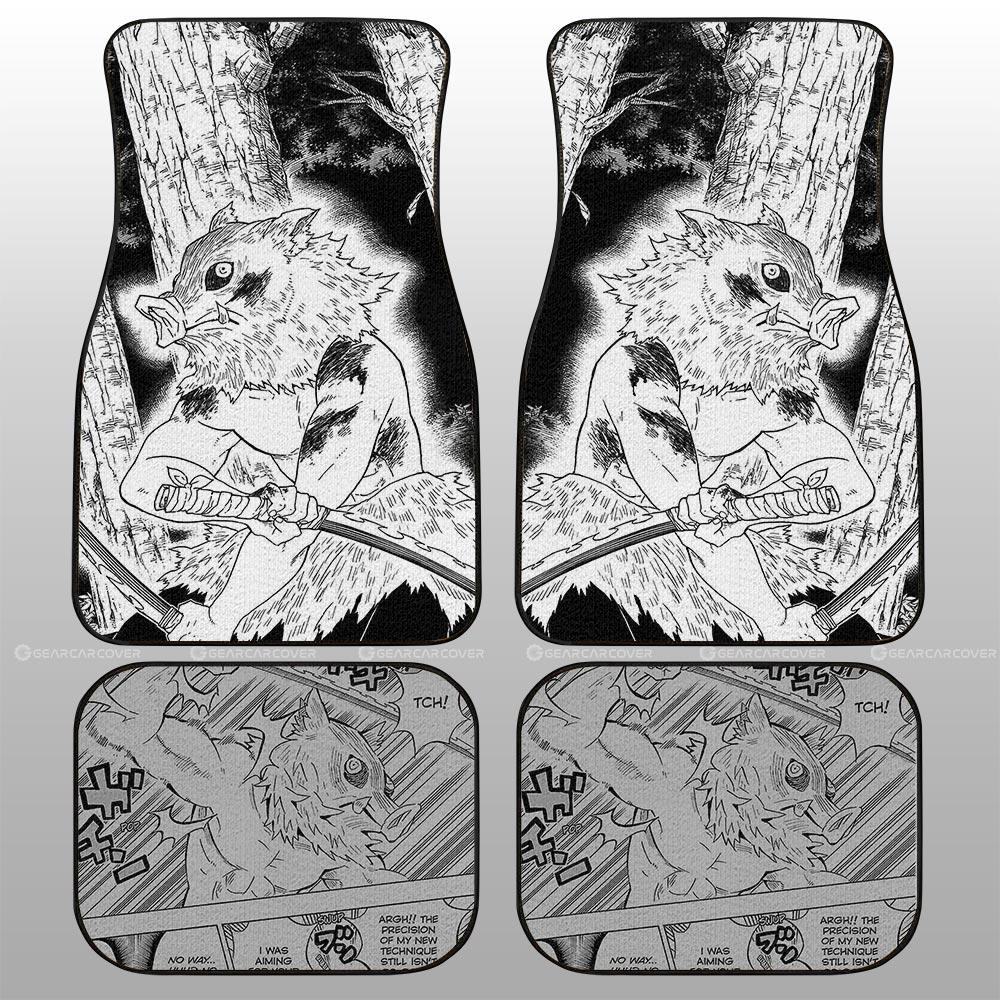 Inosuke Car Floor Mats Custom Kimetsu No Yaiba Manga Car Accessories Inosuke Car Floor Mats Custom Kimetsu No Yaiba Manga Car Accessories