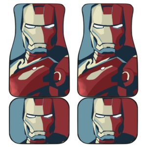 Iron Man Front And Back Car Mats