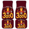 Iron Man Love 3000 End Game Marvel Car Floor Mats 191023