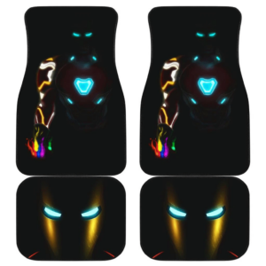 Iron Man Neon End Game Suit Marvel Car Floor Mats 191023