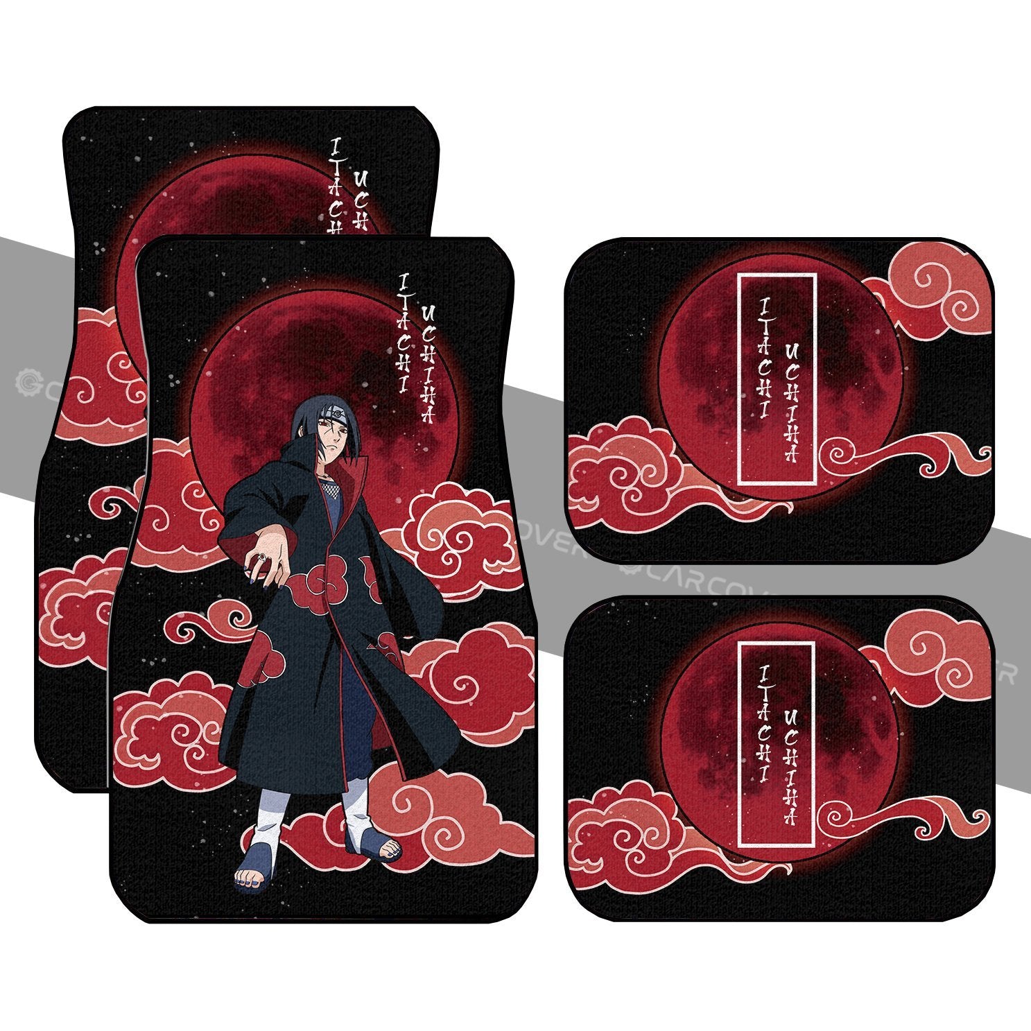 Itachi Akatsuki Car Floor Mats Custom Naruto Anime Car Accessories Itachi Akatsuki Car Floor Mats Custom Naruto Anime Car Accessories