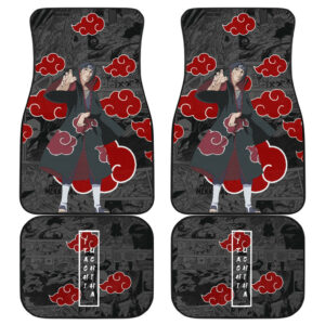 Itachi Uchiha Akatsuki Naruto Car Floor Mats Anime Car Accessories