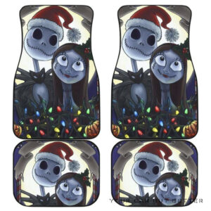 Jack And Sally Car Floor Mats Nightmare Before Christmas Cartoon 173218 T1120