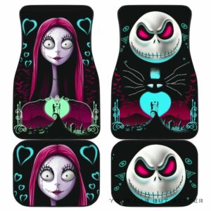 Jack And Sally Nightmare Before Christmas Car Floor Mats