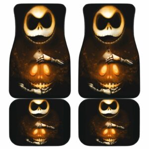 Jack Skellington With Pumpkin Halloween Car Floor Mats