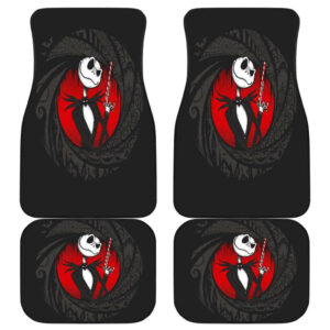 Jack Skellington in black theme Car Floor Mats 191023