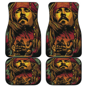 Jack Sparrow Art Car Floor Mats Pirates Of The Caribbean H042220