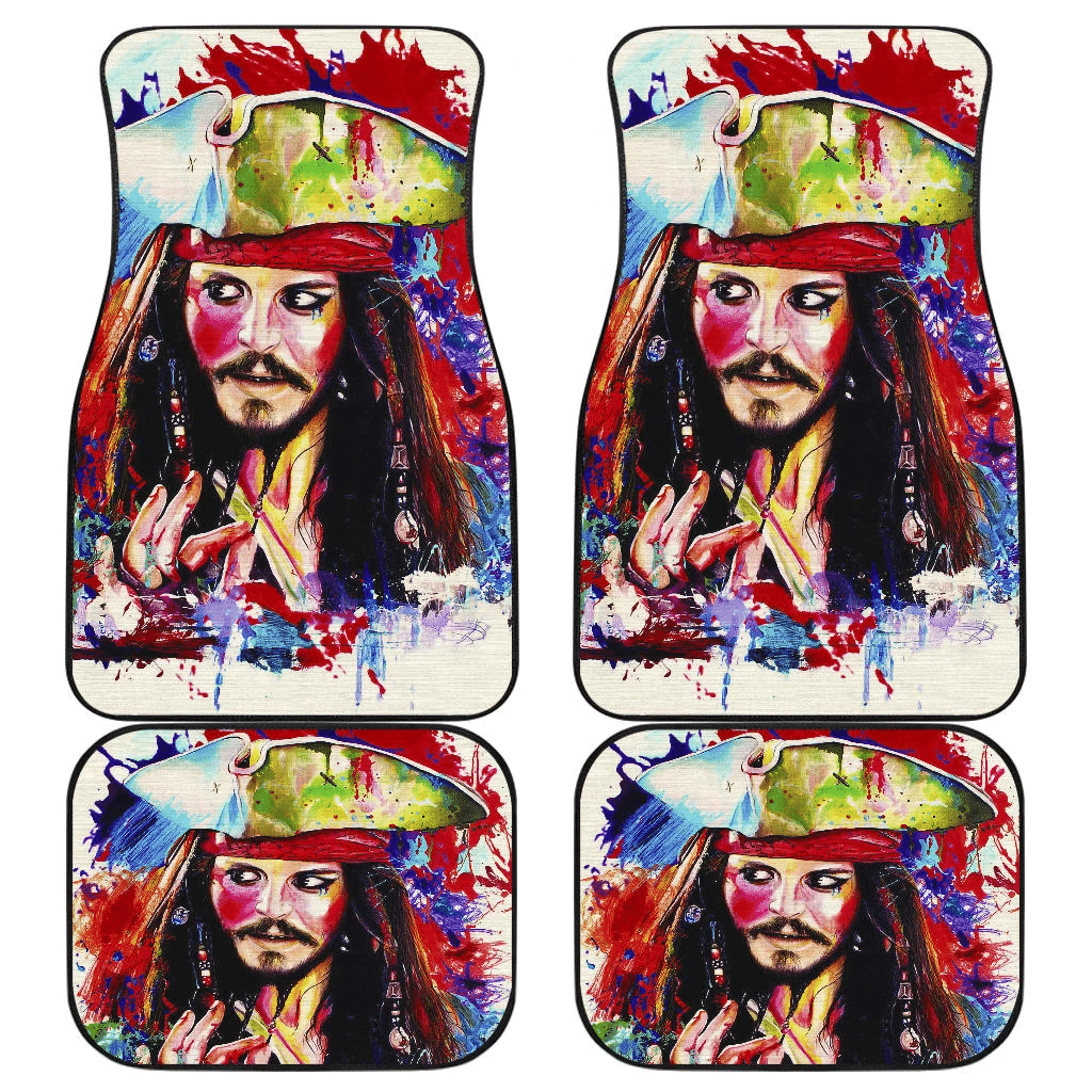 Jack Sparrow Pirates Of The Caribbean Car Floor Mats H042220 Jack Sparrow Pirates Of The Caribbean Car Floor Mats H042220
