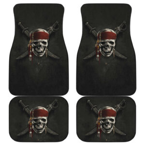 Jack Sparrow Skull Pirates Of The Caribbean Car Floor Mats H042220
