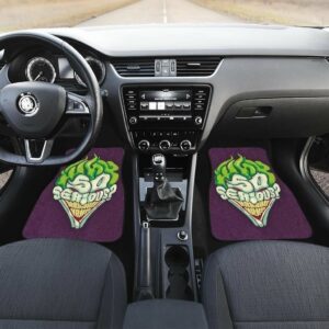 Joker Face Graffiti Car Floor Mats For Fan