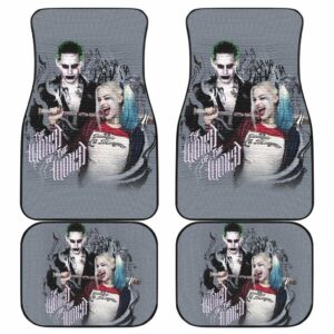 Joker & Harley Quinn Suicide Squad Movie Car Floor Mats H1226