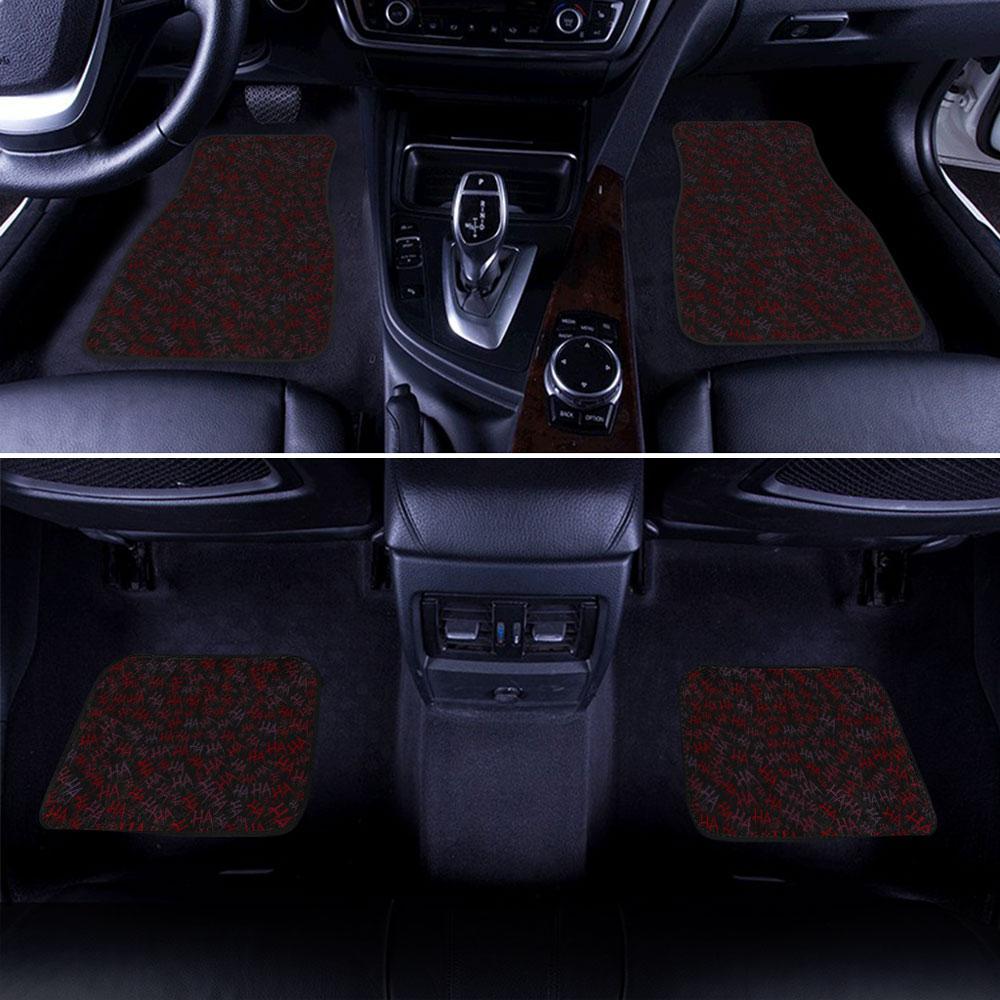 Joker Laugh Car Floor Mats Custom Haha Pattern Car Accessories Joker Laugh Car Floor Mats Custom Haha Pattern Car Accessories