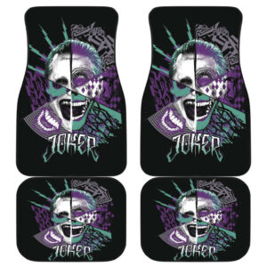 Joker Skull Car Floor Mats Suicide Squad Movie Fan Gift H031120