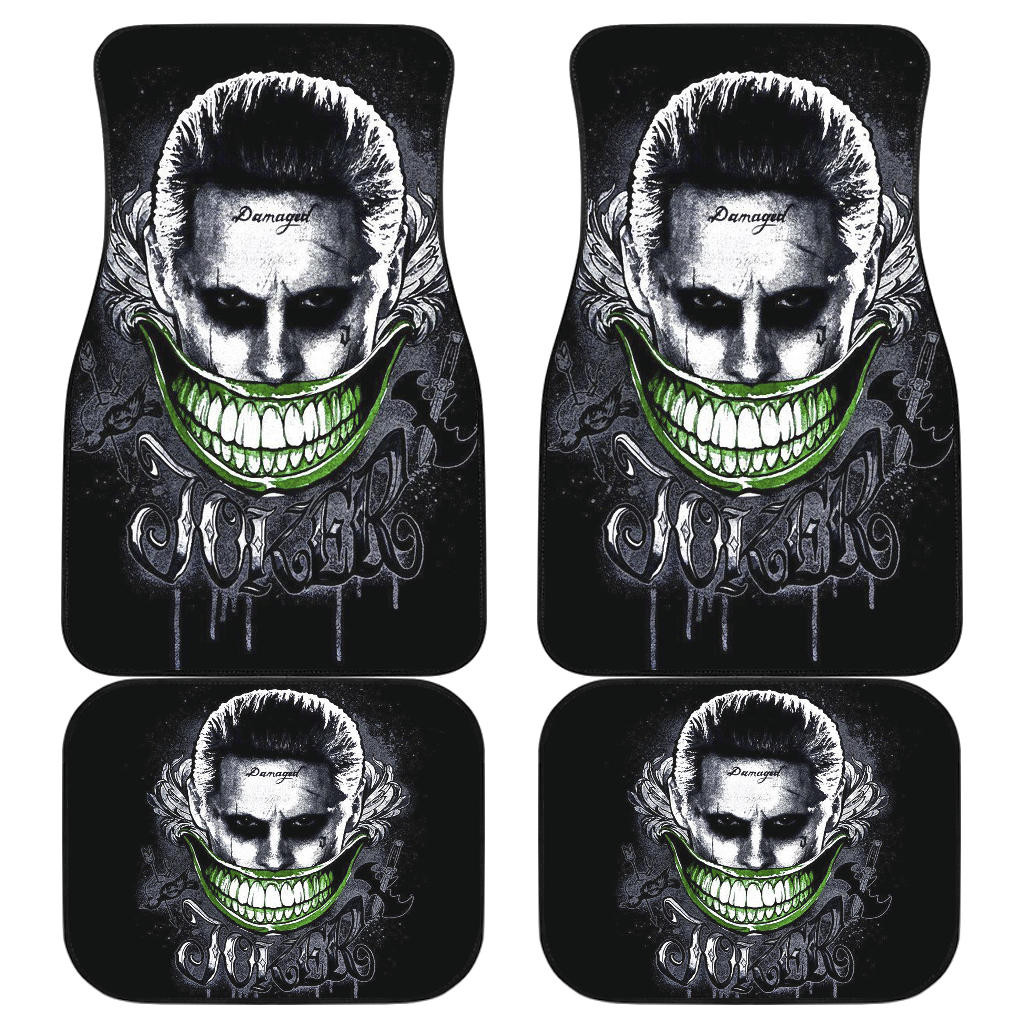 Joker Smile Suicide Squad Car Floor Mats Movie Fan Gift H031120 Joker Smile Suicide Squad Car Floor Mats Movie Fan Gift H031120