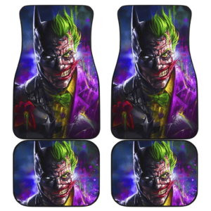 Joker and Batman Car Floor Mats Villains Movie Fan Gift H031120