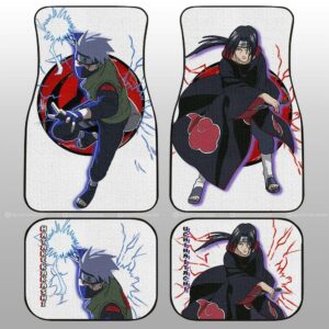 Kakashi And Itachi Car Floor Mats Custom Gifts For Naruto Anime Fans