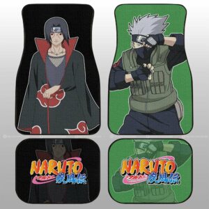 Kakashi And Itachi Car Floor Mats Custom Naruto Anime Gifts Idea For Fans