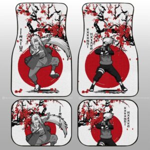 Kakashi And Jiraiya Car Floor Mats Custom Japan Style Naruto Anime Car Accessories