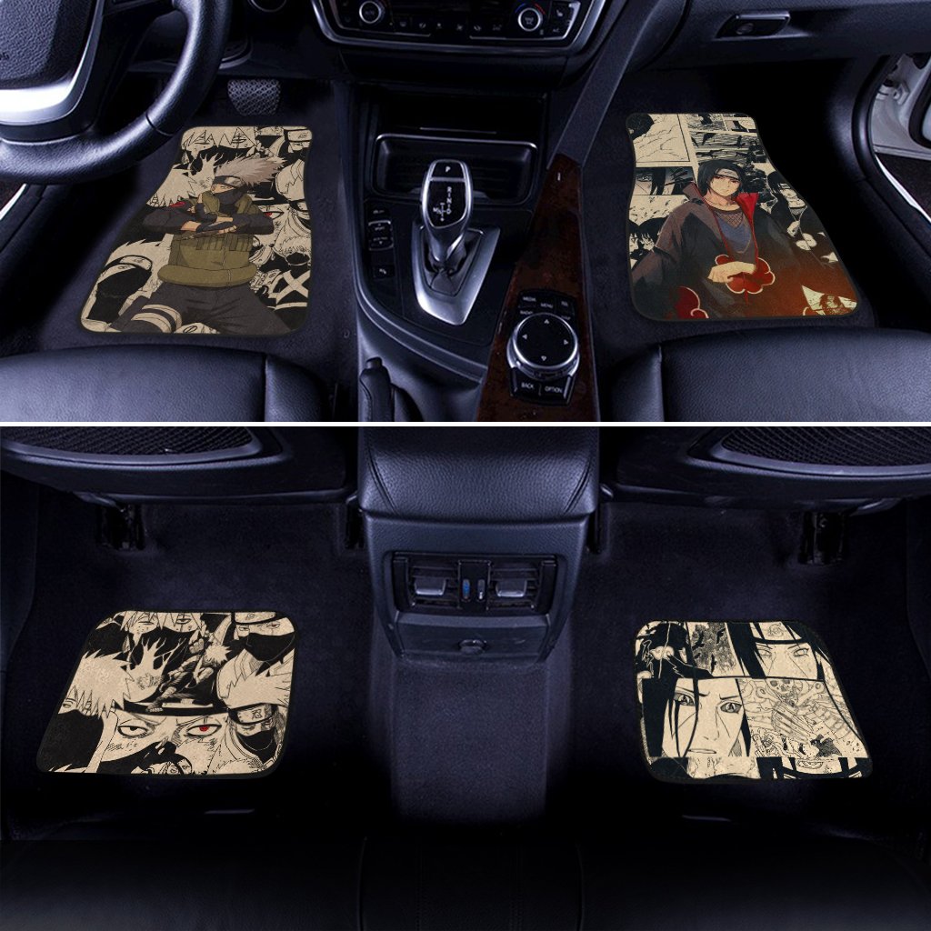 Kakashi-Itachi-Car-Floor-Mats-Custom-Manga-Anime-Naruto-Car-Accessories-1