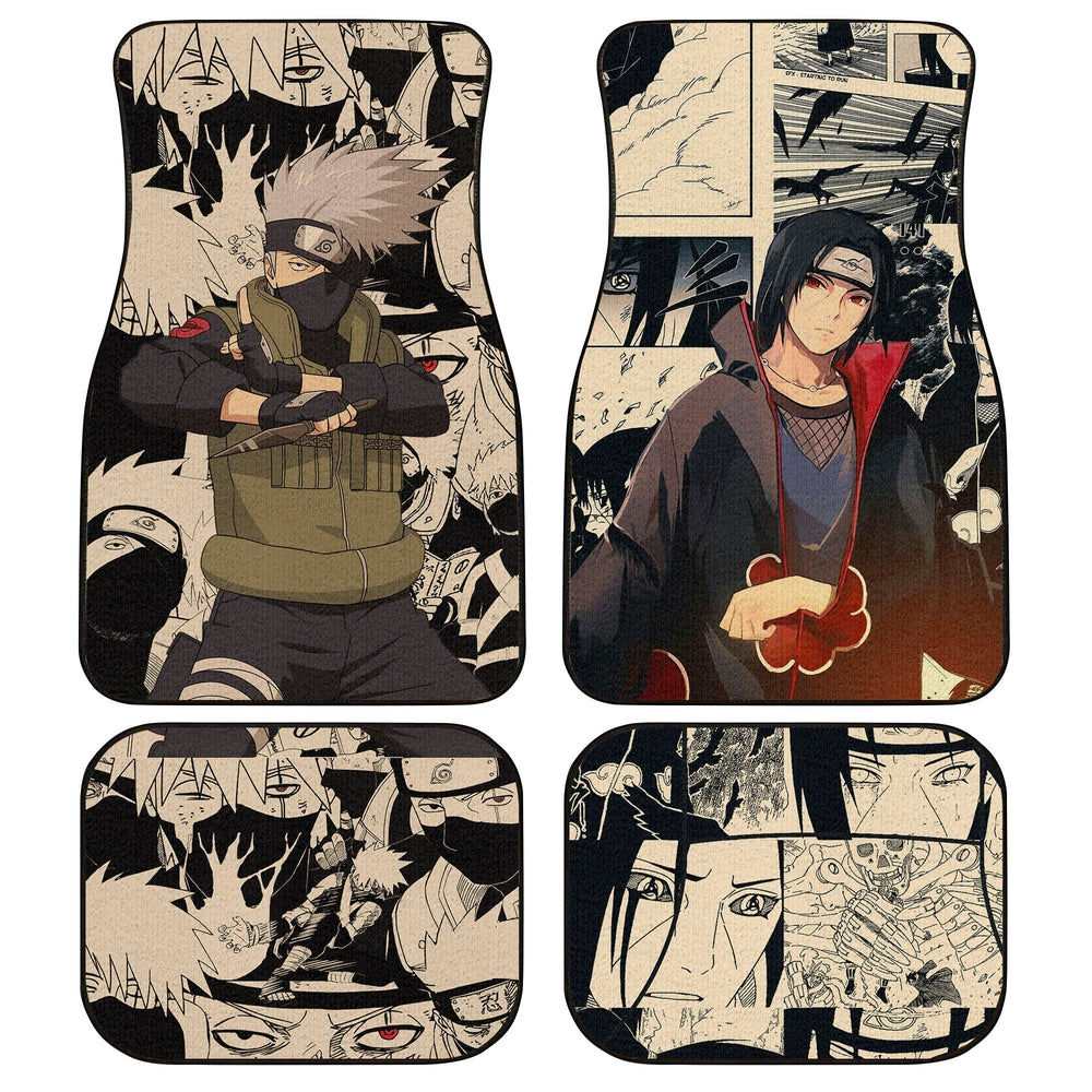 Kakashi Itachi Car Floor Mats Custom Manga Anime Naruto Car Accessories Kakashi Itachi Car Floor Mats Custom Manga Anime Naruto Car Accessories