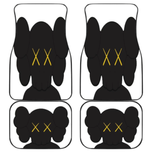 Kaws Head in White theme Car Floor Mats 191024