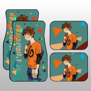 Kazuya Kinoshita Car Floor Mats Custom Rent A Girlfriend Anime Gifts For Fans