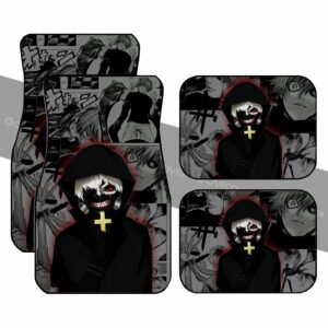 Ken Kaneki Car Floor Mats Custom Anime Tokyo Ghoul Car Interior Accessories
