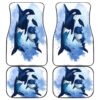 Killer Whale Front And Back Car Mats