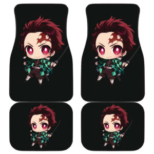 Kimetsu No Yaiba Anime Fan Tanjiro Kamado Car Floor Mats H1223