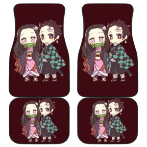 Kimetsu No Yaiba Car Floor Mats Nezuko Kamado & Tanjiro Kamado H1223