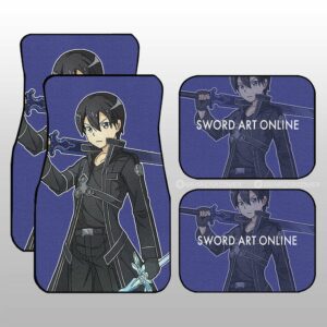 Kirigaya Kazuto Car Floor Mats Custom Sword Art Online Anime Gifts For Fans