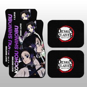 Kochou Shinobu Car Floor Mats Custom Demon Slayer Anime Gifts Idea For Fans